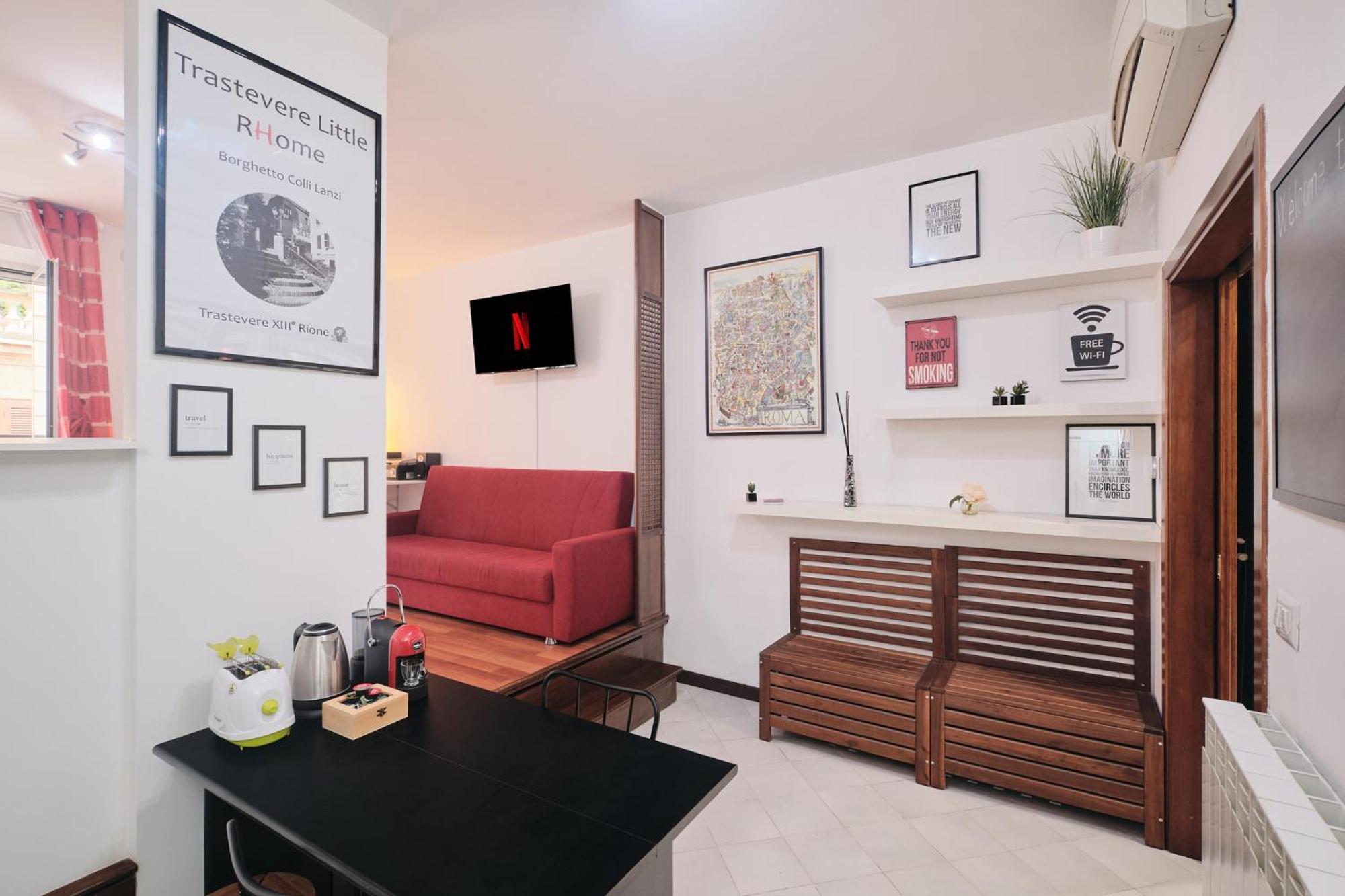 רומא Trastevere- Flat Con Giardino, Ac, Wi-Fi & Netflix מראה חיצוני תמונה
